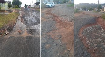 Após diversos protocolos na prefeitura, moradores do Contorno exigem melhorias em rua esburacada