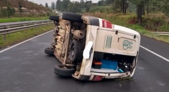 Motorista fica ferido em acidente na PR-151