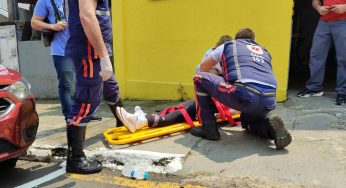 Mulher é atropelada por caminhonete em Ponta Grossa