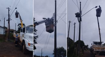 Prefeitura de Tibagi está próxima de finalizar substituição das lâmpadas de iluminação pública