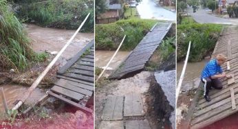 Ponte precária no Boa Vista causa indignação e moradores exigem nova construção