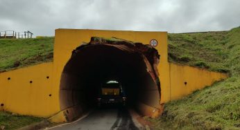 População alerta para risco de desabamento de túnel em Ponta Grossa