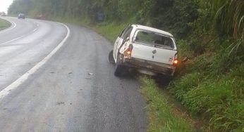 Acidente na PR-151 deixa motorista de Gol ferido