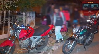 Homem fica ferido após colisão entre duas motocicletas em bairro de PG