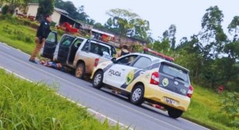Assalto com refém em Jaguariaíva; Troca de tiros deixa um suspeito ferido