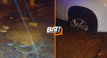 Motorista busca ressarcimento por prejuízos causados por cratera em rua de PG