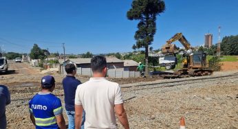 Superintendência de Habitação acompanha obras de restauro da linha férrea e atende moradores da Palmeirinha