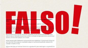 FAKE: Sanepar alerta para mensagem falsa em Ponta Grossa