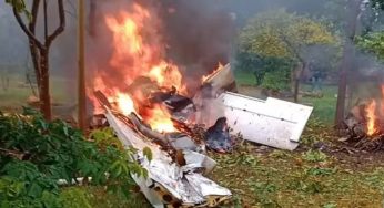 Queda de avião no interior de SP mata quatro adultos e uma criança