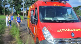 Colisão entre carro e bicicleta no Cará Cará deixa ciclista ferido