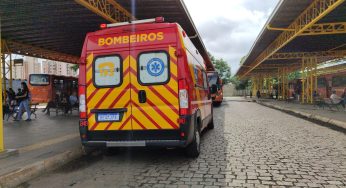 Idosa é atropelada por ônibus dentro de terminal em Ponta Grossa