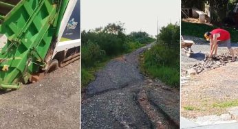 Moradores do Boa Vista sofrem com rua esburacada e pedem ação da prefeitura