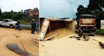 Grave acidente próximo ao viaduto Santa Terezinha bloqueia BR-376 em Ponta Grossa