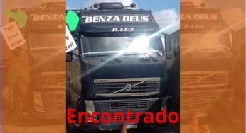Caminhão furtado em PG é encontrado abandonado