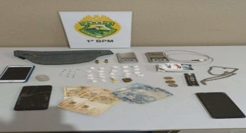 Um homem foi preso e um adolescente apreendido com drogas na cidade de Castro
