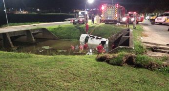 Duas pessoas morrem em Castro após carro cair no Lago 2