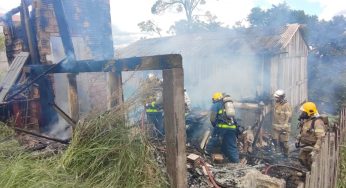 Criança ‘brinca’ com fogo e acaba causando incêndio em residência de PG