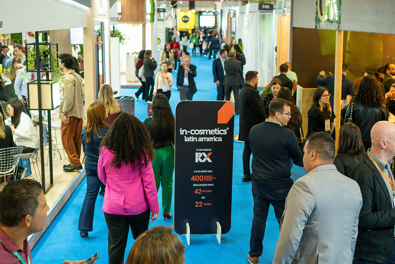 RX anuncia aumento de 28% da área do evento para in-cosmetics Latin America 2024