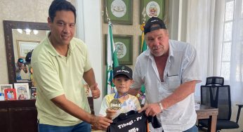 Ciclista de nove anos representa Tibagi na Copa Internacional de Montain Bike