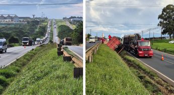 Trânsito intenso: PRF realiza interdição parcial na BR-376 próximo à Bunge