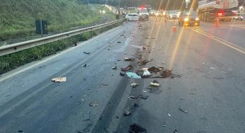 Acidente na BR-277 deixa duas pessoas feridas em Irati