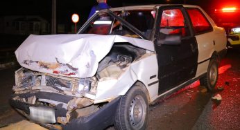 Engavetamento na Av Monteiro Lobato deixa uma pessoa ferida