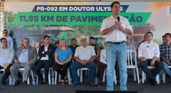 Ratinho Júnior autoriza início da pavimentação da PR-092, em Doutor Ulysses