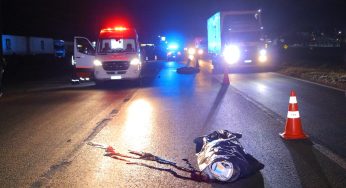 Atropelamento deixa dois mortos na BR-376 em Ponta Grossa