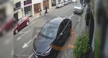 Câmeras de segurança flagram suposto sequestro no Centro de PG