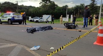 Motociclista morre após perder o controle e colidir de frente com ônibus em PG