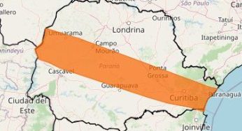 Inmet emite alerta de tempestade para mais de 140 municípios paranaenses