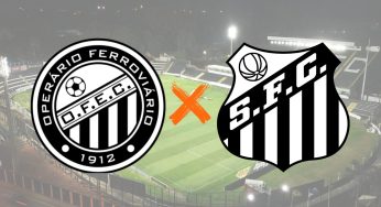 Operário e Santos se enfrentam nesta sexta (14). Saiba todos os detalhes da partida