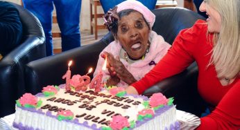Dona Júlia completa 124 anos de vida e ganha festa de aniversário em Tibagi. Veja imagens