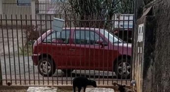 Família tem carro furtado na frente de residência durante a madrugada em PG