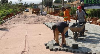 Revestimento da Estrada do Alagados começa a ser instalado