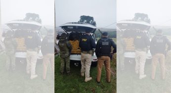 PRF e PM apreendem uma tonelada de maconha em caminhonete no Paraná