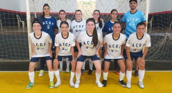 Equipes de futsal feminino de PG participam da 2ª etapa da Liga Sul-Norte de Desportos