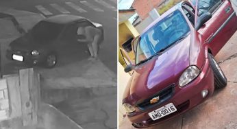 Vídeo mostra carro sendo furtado na Palmeirinha