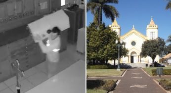 Indivíduo arromba porta de igreja e furta cofre em Tibagi. Objeto já foi recuperado
