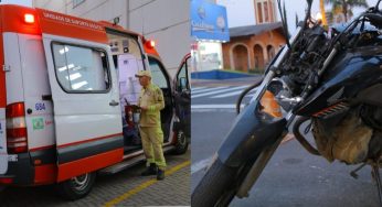 Atropelamento por motocicleta envolve mãe e filha grávida em frente à Santa Casa de PG
