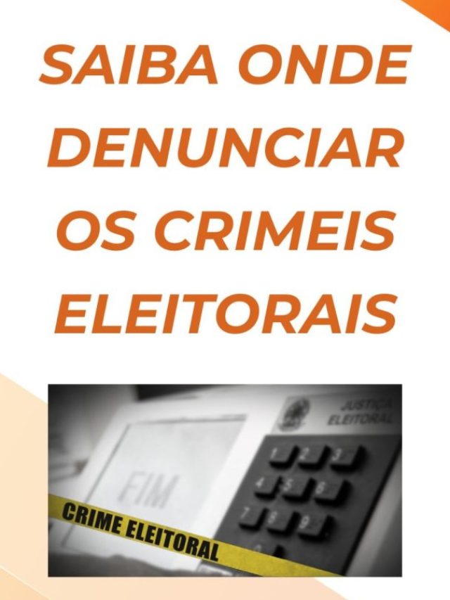 Denúncia: crimes eleitorais