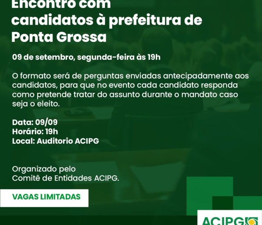 encontro candidatos prefeito 2024