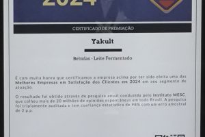 Yakult está entre as melhores no Prêmio MESC 2024