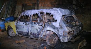Casal briga e namorada coloca fogo em carro em PG