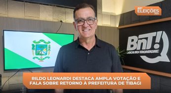 Rildo Leonardi destaca ampla votação e diz que colocará Tibagi ‘nos trilhos’ novamente