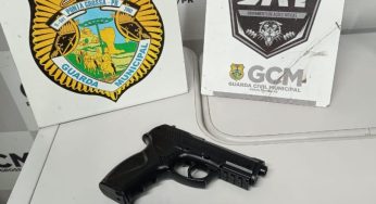 GM detém suspeito de agredir companheira e apreende réplica de arma em bairro de PG