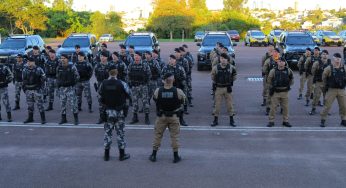1º BPM lança operação e reforça policiamento em Ponta Grossa