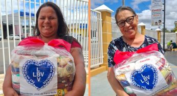 Legião da Boa Vontade (LBV) realiza entrega de cestas básicas para famílias de PG