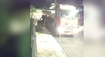 Câmera flagra caminhão descartando ‘líquido escuro’ em bairro de PG