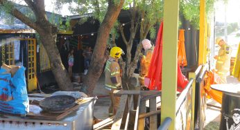 Estabelecimento comercial pega fogo no Santa Maria em PG; bombeiros são mobilizados